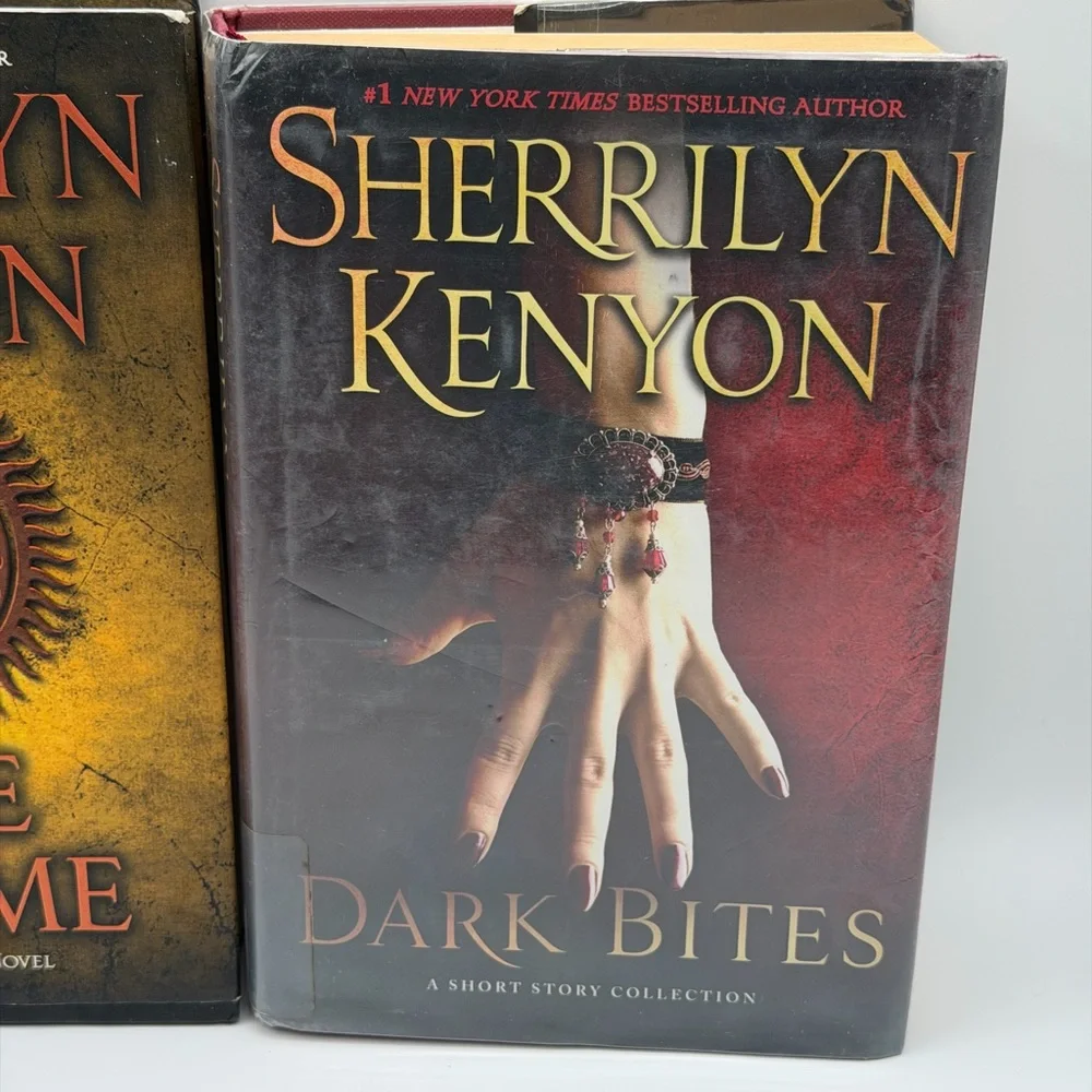 Lot of 2 Sherrilyn Kenyon Hardcover Novel Books - Time Untime & Dark Bites